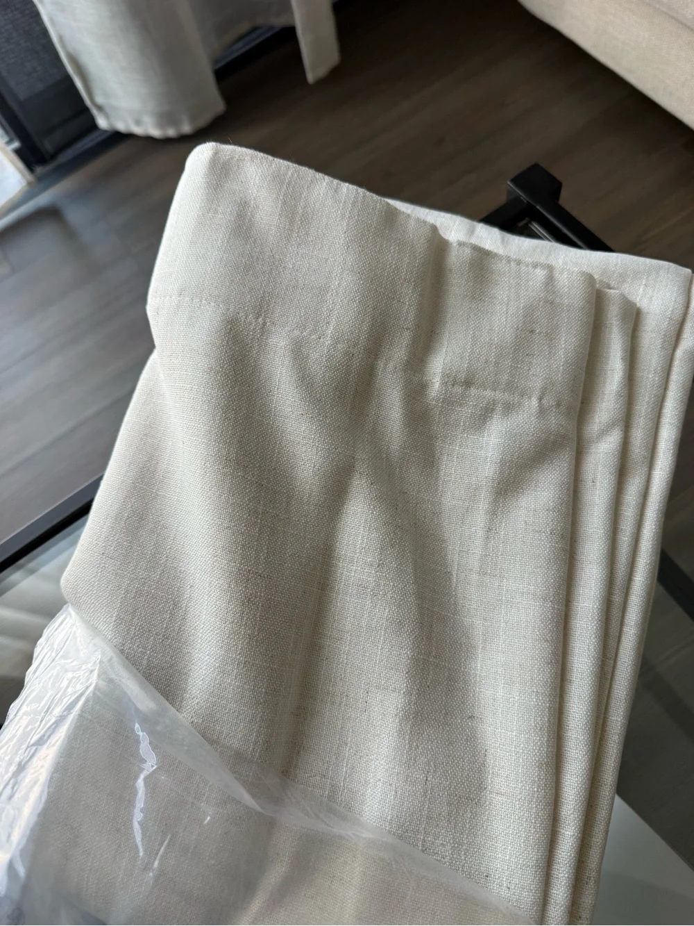 Brand new linen curtain Size 52in x108 in